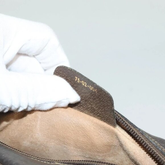 GUCCI GG Supreme Web Sherry Line Bag PVC Beige Gold 75 02 004 Auth BA3807 - Picture 10 of 16